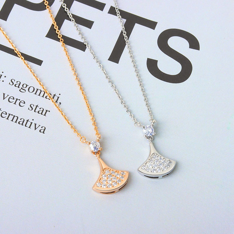 S925 sterling silver necklace princess skirt pendant clavicle chain - Image 4