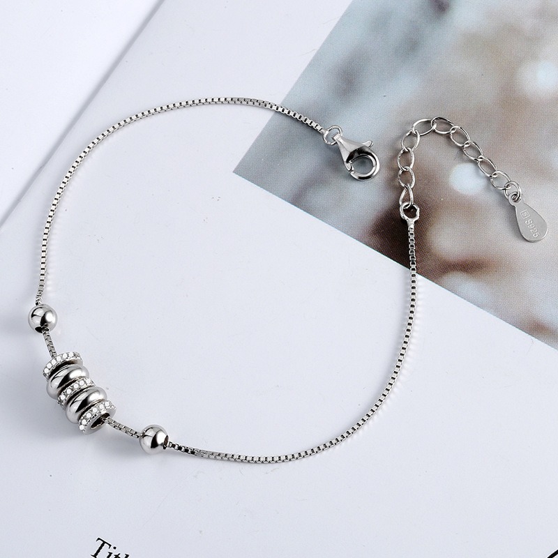 S925 sterling silver bracelet transfer bead bracelet - Image 2