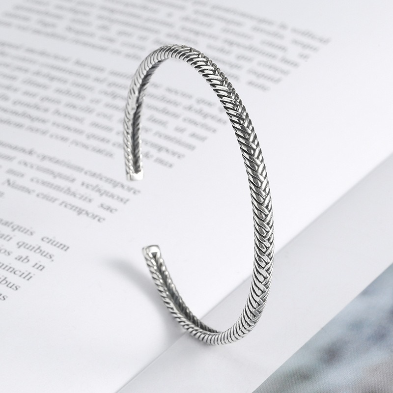 S925 sterling silver bracelet vintage bracelet - Image 3