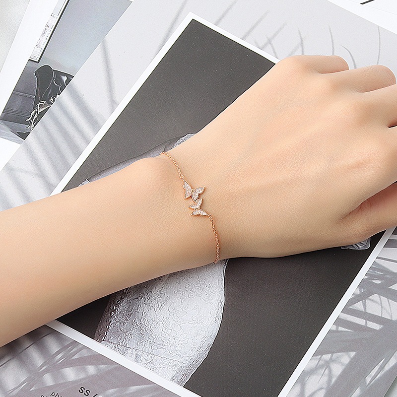 S925 sterling silver bracelet butterfly bracelet - Image 5