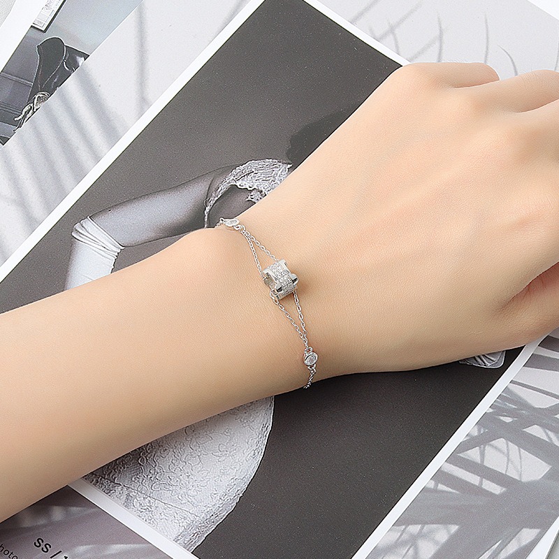 S925 sterling silver bracelet small waist bracelet - Image 5