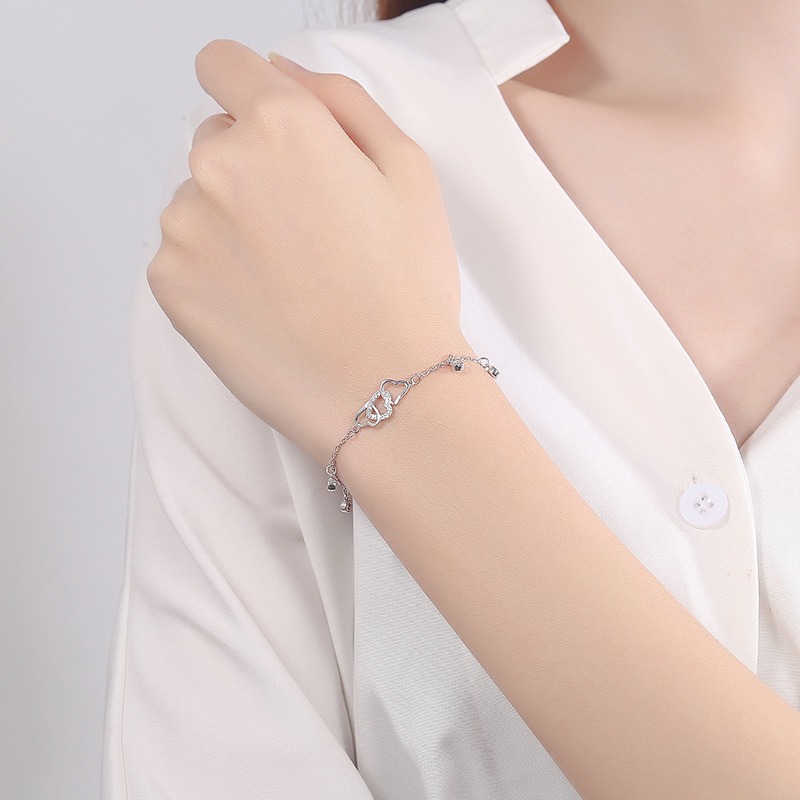 S925 sterling silver bracelet tassel crystal bracelet - Image 5