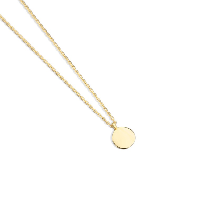 S925 sterling silver necklace silver set with zircon medallion pendant clavicle chain - Image 4