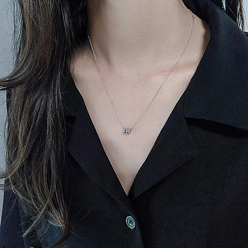 S925 sterling silver necklace small waist pendant clavicle chain - Image 5