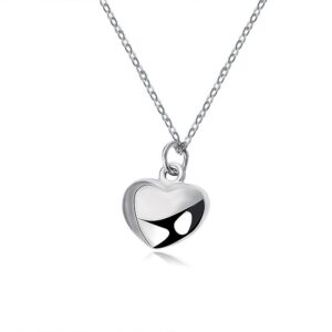 S925 sterling silver necklace heart pendant clavicle chain