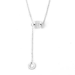 S925 sterling silver necklace small waist pendant clavicle chain