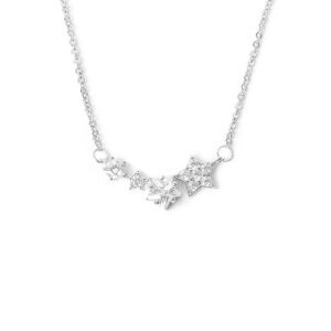 S925 sterling silver necklace star pendant clavicle chain
