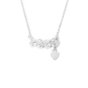 S925 sterling silver necklace LOVE pendant clavicle chain
