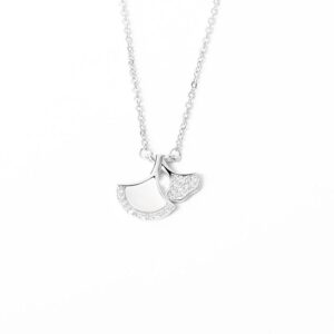 S925 sterling silver necklace mother-of-pearl small skirt pendant clavicle chain