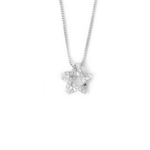 S925 sterling silver necklace star pendant clavicle chain