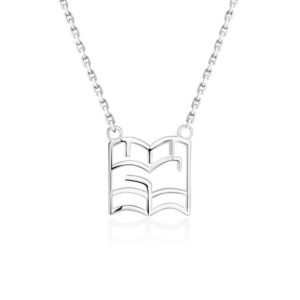 S925 sterling silver necklace geometric pendant clavicle chain