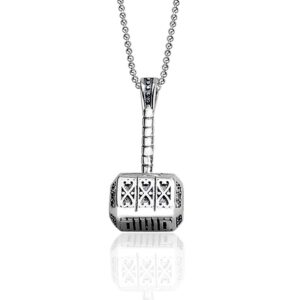 S925 sterling silver necklace quake thor pendant clavicle chain