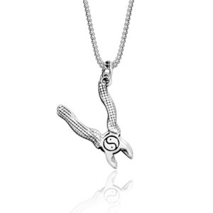 S925 sterling silver necklace vise pendant clavicle chain