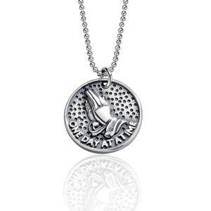 S925 sterling silver necklace prayer hand pendant clavicle chain