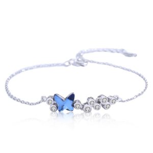 S925 sterling silver bracelet butterfly bracelet