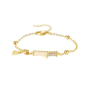 S925 sterling silver bracelet bamboo bracelet