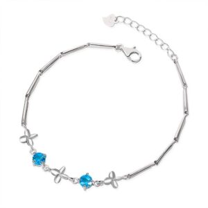 S925 sterling silver bracelet four-leaf clover bracelet
