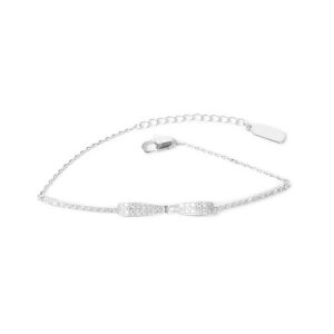 S925 sterling silver bracelet bow bracelet