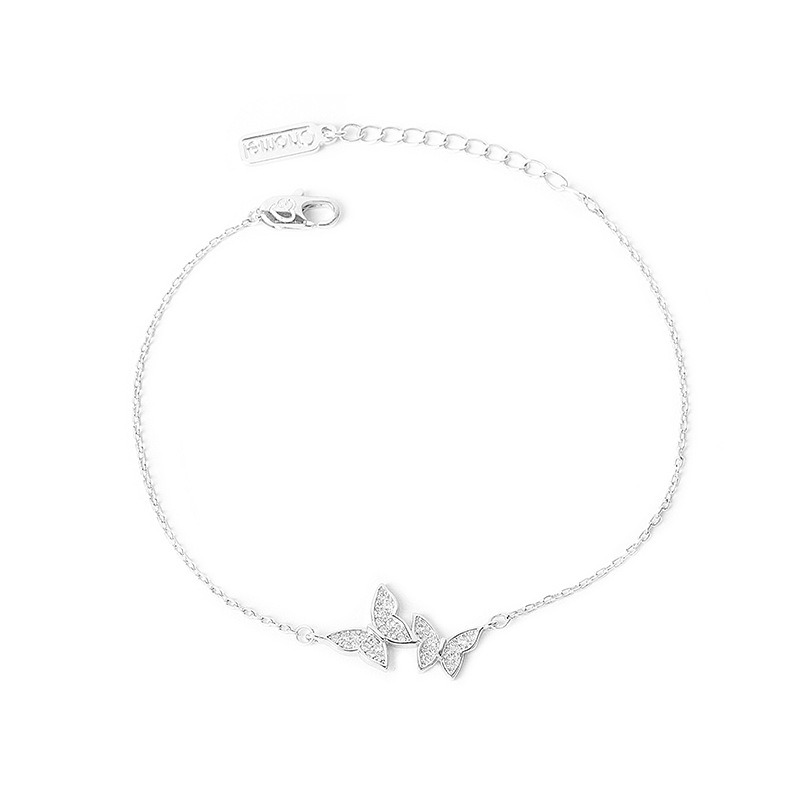 S925 sterling silver bracelet butterfly bracelet
