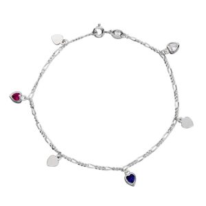 S925 sterling silver bracelet heart bracelet