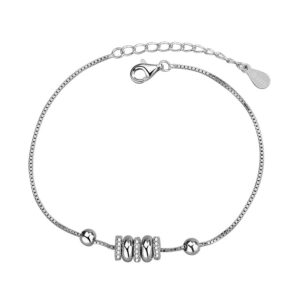 S925 sterling silver bracelet transfer bead bracelet