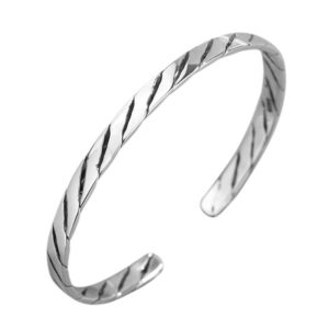 S925 sterling silver bracelet twist braided bracelet