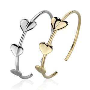 S925 sterling silver bracelet heart bracelet