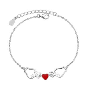 S925 sterling silver bracelet hollow love bracelet