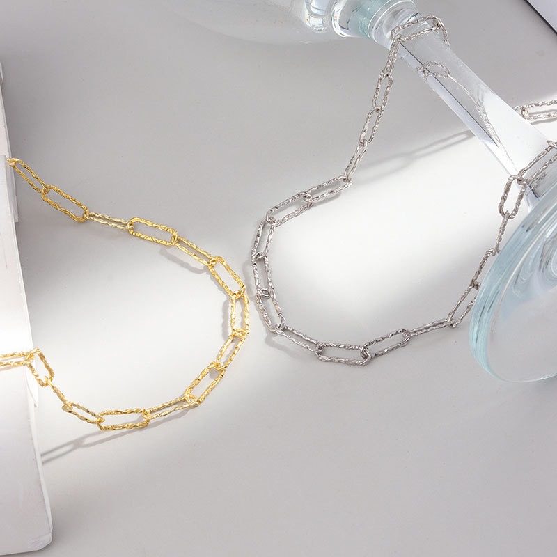 S925 sterling silver necklace flower chain - Image 4