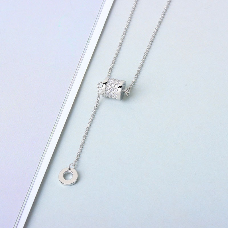 S925 sterling silver necklace small waist pendant clavicle chain - Image 3