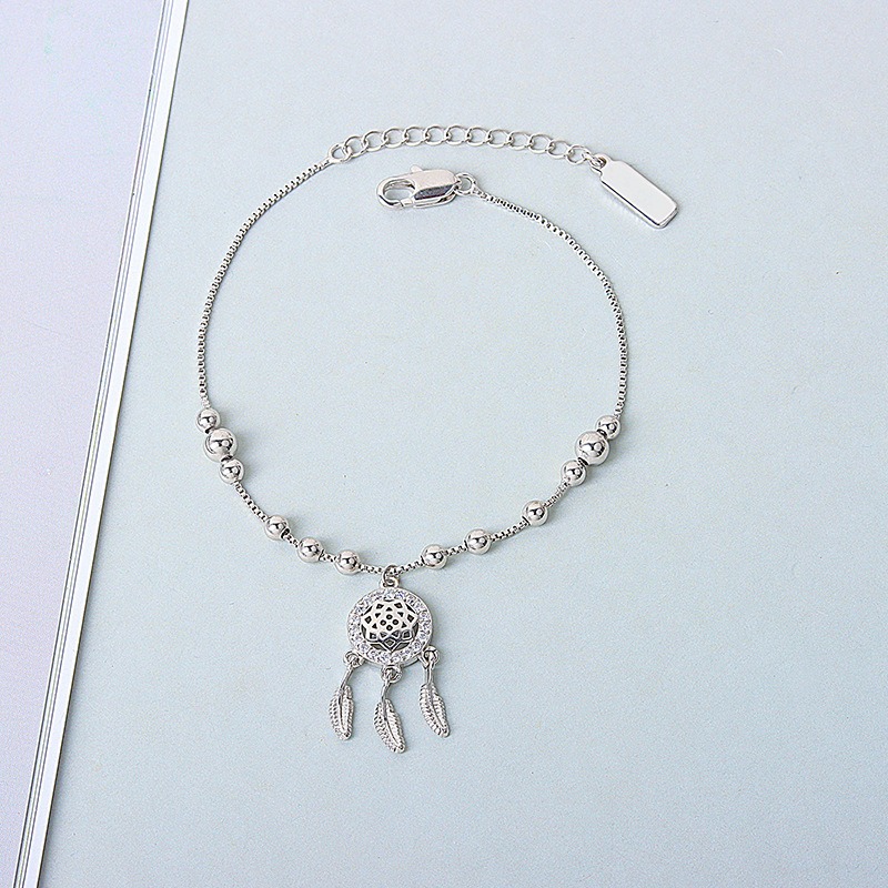 S925 sterling silver bracelet dreamcatcher bracelet - Image 3