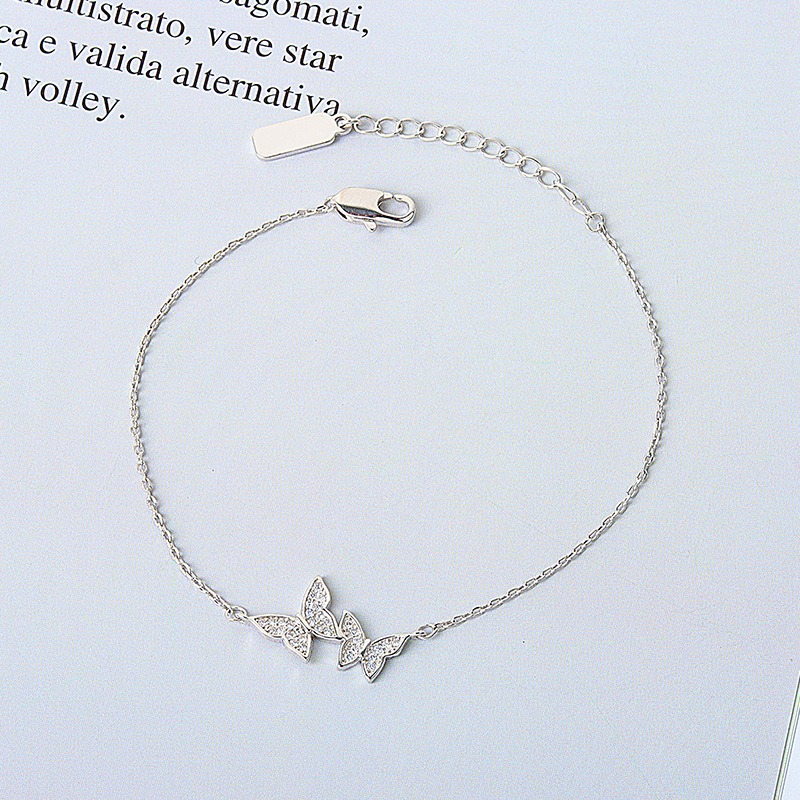 S925 sterling silver bracelet butterfly bracelet - Image 3