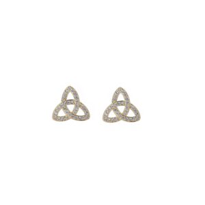 LXED4063 geometric triangle earrings zircon simple fashion hiphop three-dimensional earring