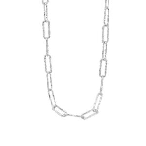 S925 sterling silver necklace flower chain