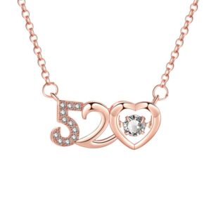 S925 sterling silver necklace 520 pendant clavicle chain