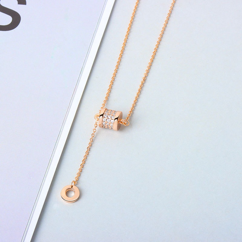 S925 sterling silver necklace small waist pendant clavicle chain - Image 2