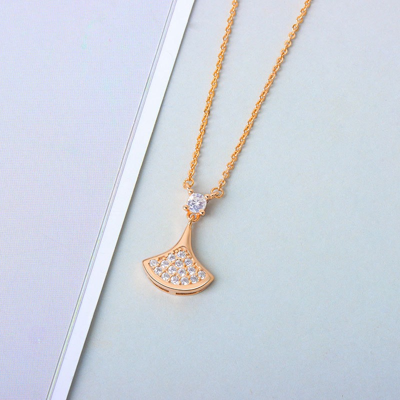 S925 sterling silver necklace princess skirt pendant clavicle chain - Image 2