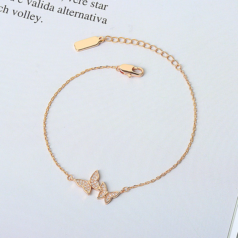 S925 sterling silver bracelet butterfly bracelet - Image 2