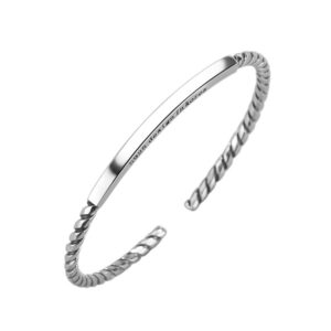 S925 sterling silver bracelet vintage roman pattern bracelet