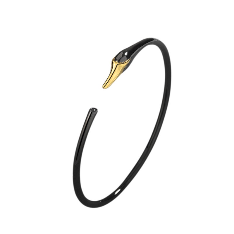 S925 sterling silver bracelet swan bracelet - Image 2