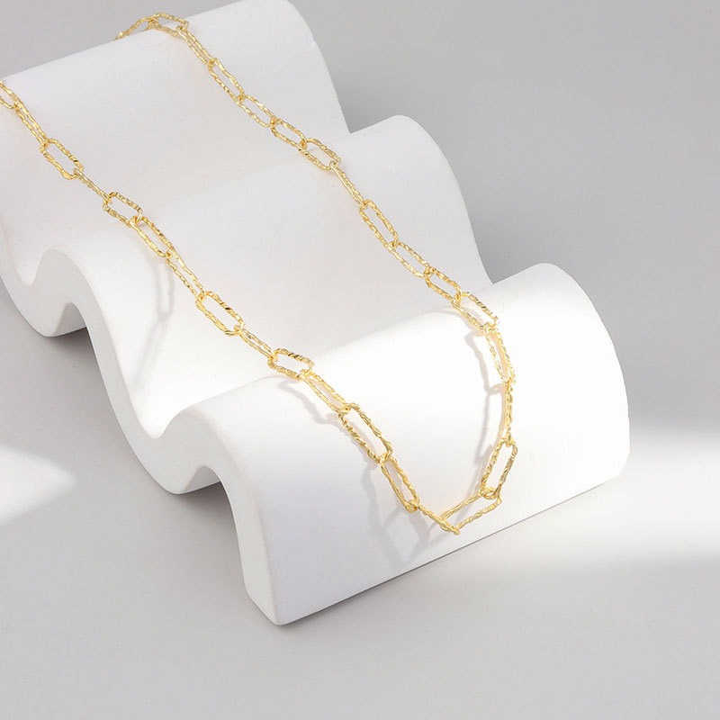 S925 sterling silver necklace flower chain - Image 2