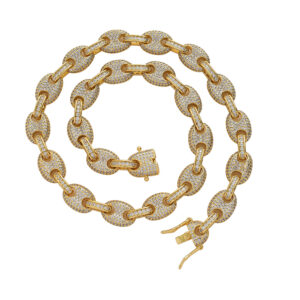 Hip Hop Cuban Chain 10mm Full Zircon Thorn Chain Necklace