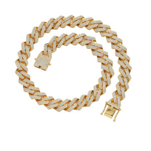 Hip Hop Cuban Chain 13mm Diamond Chain Copper Inlaid Zircon Necklace