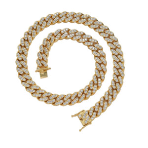 Hip Hop Cuban Chain 12mm Chain Copper Inlaid Zircon Necklace