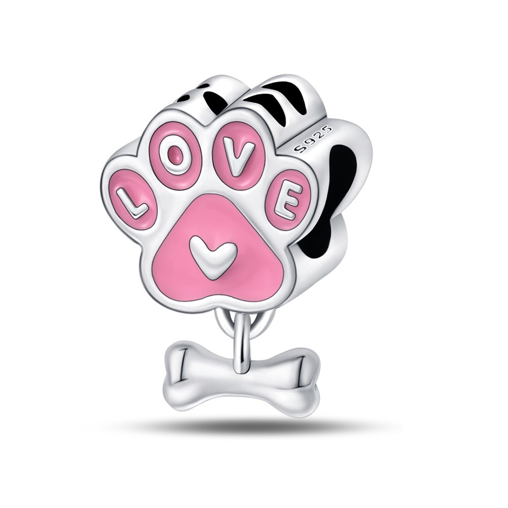 S925 sterling silver beaded kitten bracelet accessory - Image 3