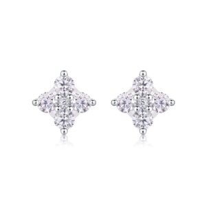 Moissanite S925 sterling silver earrings