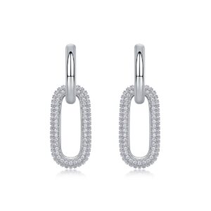 Moissanite S925 sterling silver earrings