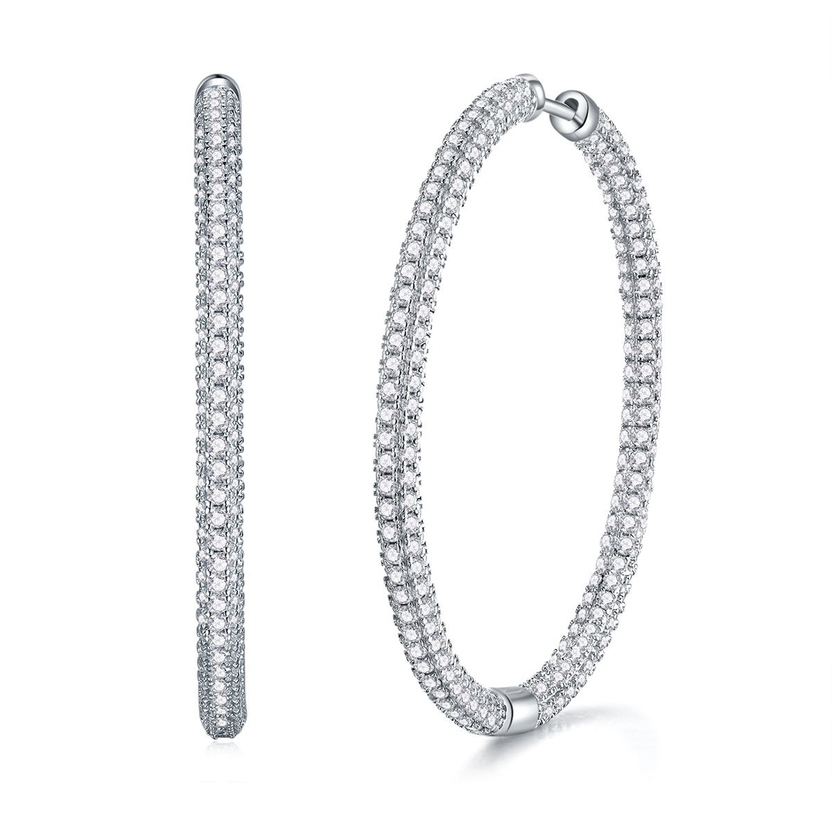 Moissanite S925 sterling silver earrings