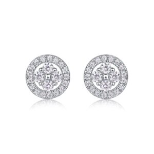 Moissanite S925 sterling silver earrings