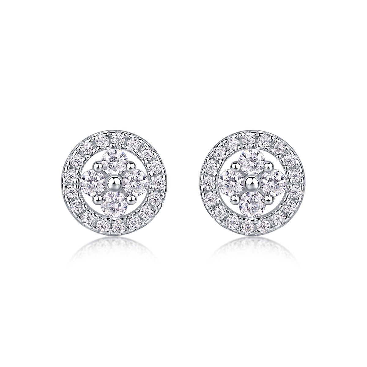 Moissanite S925 sterling silver earrings